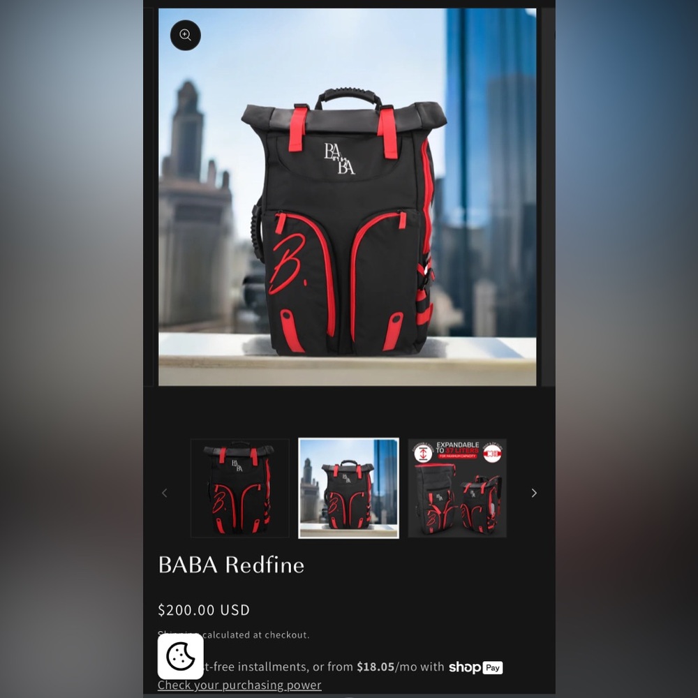 BABA Redfine Laptop Backpack - Limited Edition Waterproof